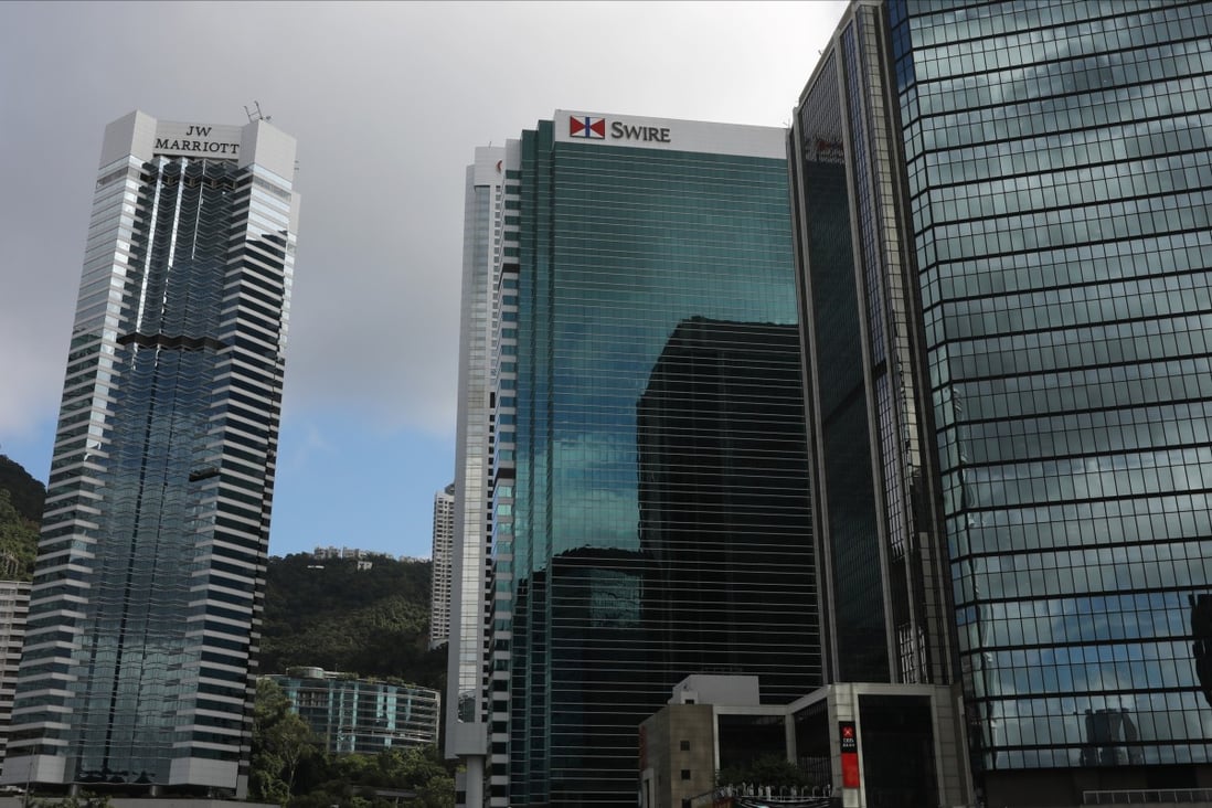 Swire’s Offices in Hong Kong’s Admiralty district, pictured in August 2020. Photo: SCMP / K. Y. Cheng