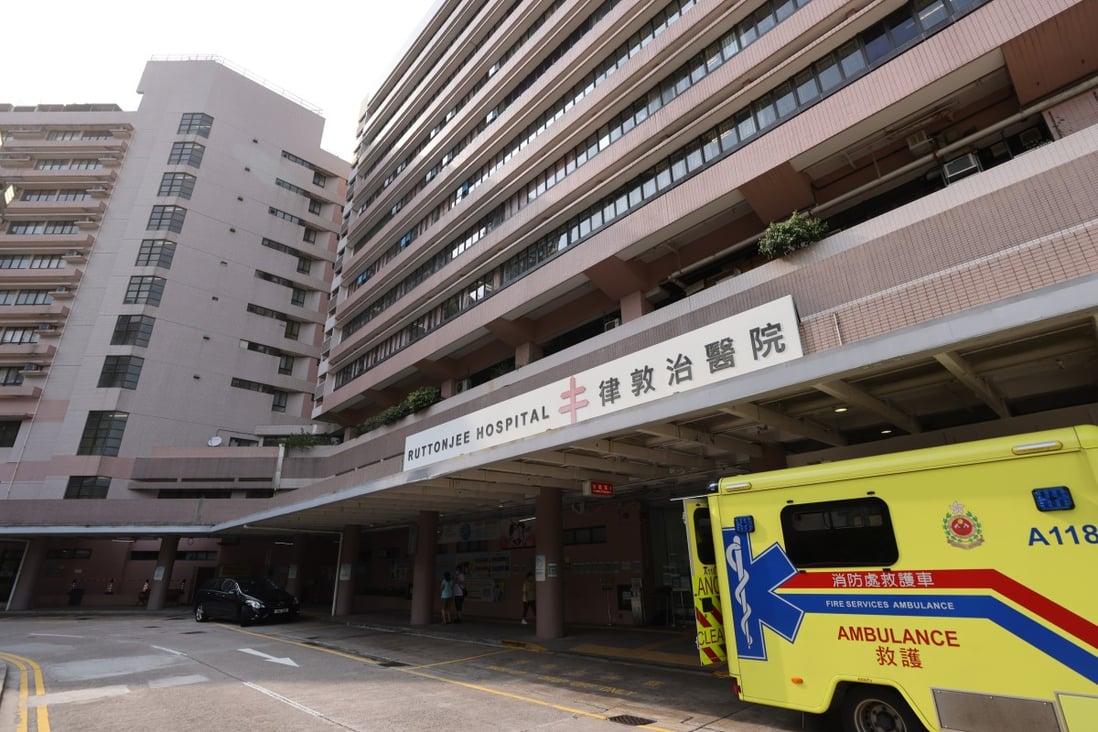 A golfer who was struck by lightning was taken to Ruttonjee Hospital in Wan Chai. Photo: Nora Tam