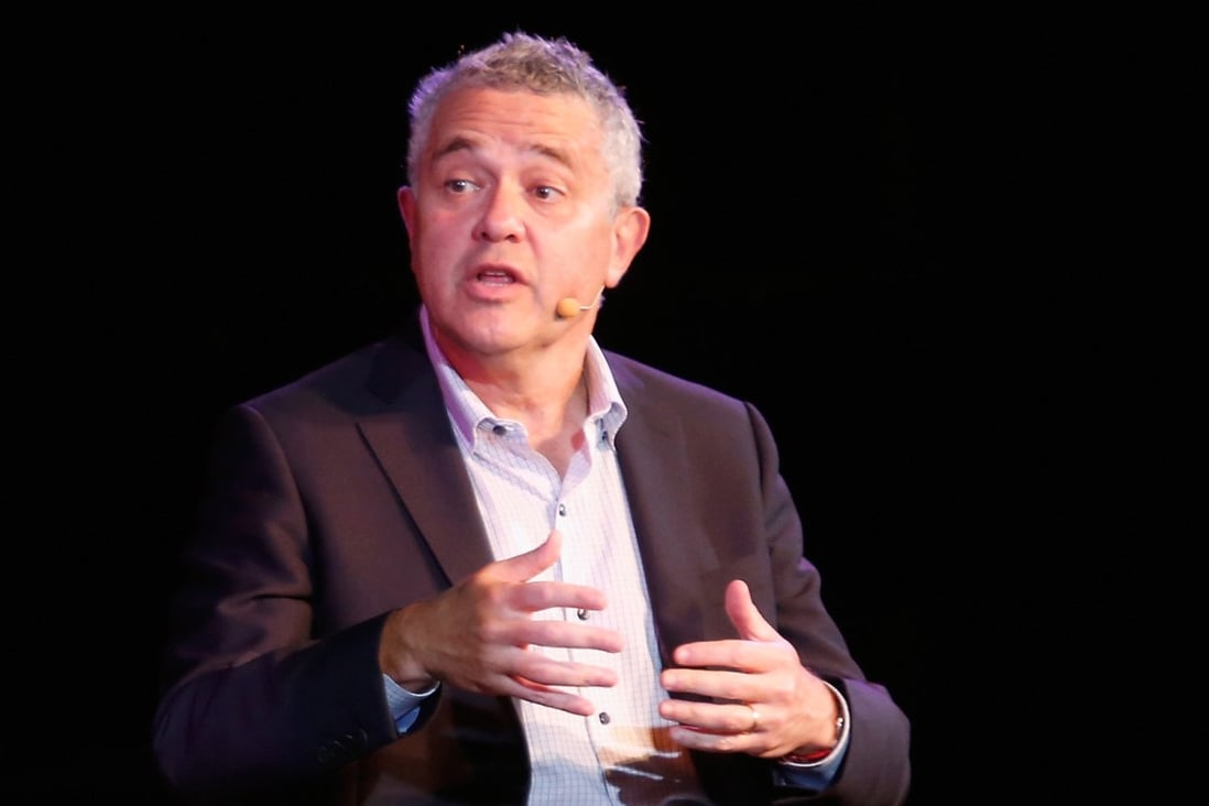 Jeffrey Toobin speaks onstage during the New Yorker Festival  in October 2018. Photo: TNS