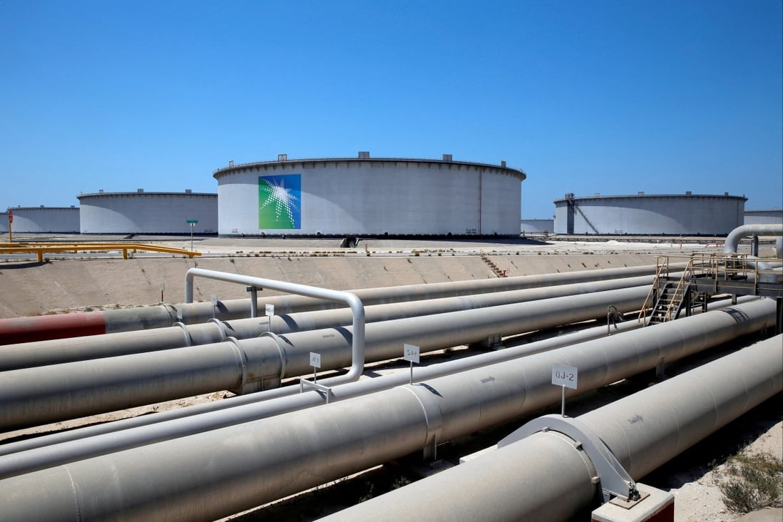 General view of Aramco tanks and oil pipe at Saudi Aramco’s Ras Tanura oil refinery and oil terminal in Saudi Arabia. Photo: Reuters