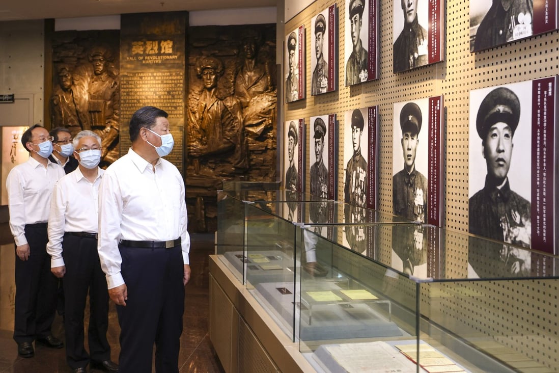 Chinese President Xi Jinping visits the Liaoshen Campaign Memorial in Jinzhou, in northeast China’s Liaoning province on Tuesday, August 16. Photo: Xinhua