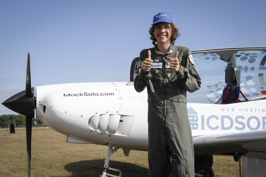 Teen pilot Mack Rutherford on solo flight world record – just two stops ...