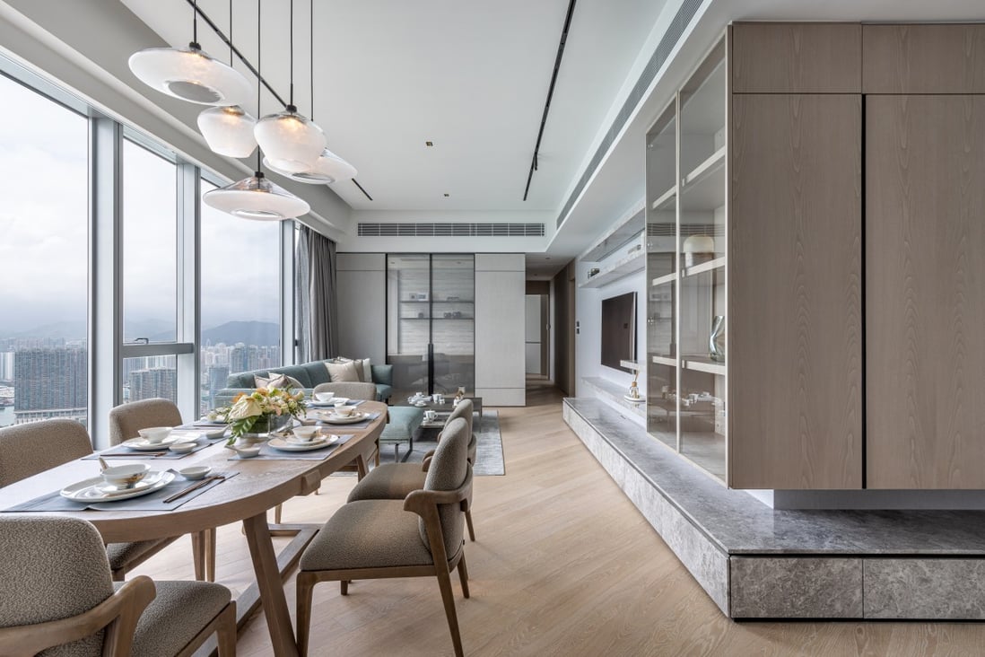 Modern contemporary Hong Kong highrise home oozes elegance with its