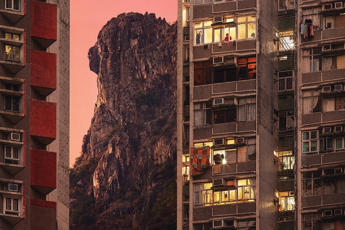 One of the images from ‘Thirty-six Views of Lion Rock’, an exhibition by Hong Kong-based French photographer Romain Jacquet-Lagrèze showing the peak in Kowloon as a backdrop to Hong Kong life. Photo: Romain Jacquet-Lagrèze/Blue Lotus Gallery