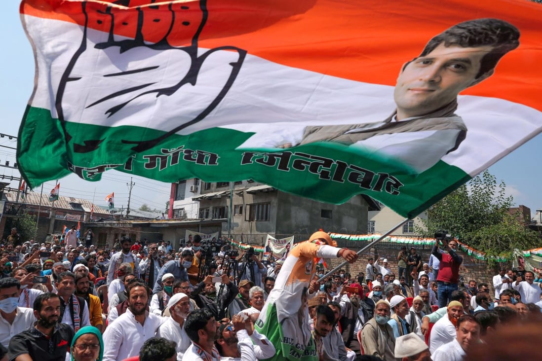 Rahul Gandhi and 100 of his Congress party members will march across India for five months, covering 12 out of the country’s 28 states. Photo: EPA-EFE
