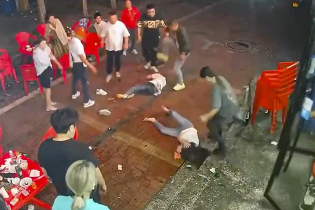 A video of a brutal attack on women at a restaurant in a northern Chinese city sparked public outrage when it went viral in June. Photo: Weibo
