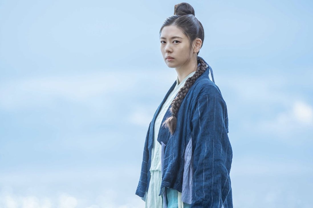 Jung So-min plays Mu-deok (above) in a still from Netflix K-drama Alchemy of Souls. Lee Jae-wook co-stars as Jang Uk.