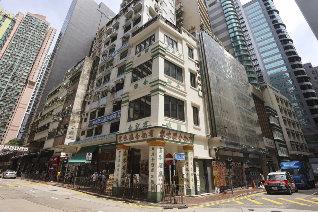 Businesswoman Vanessa Ho purchased the grade-three historic rating tong lau at 1 Queen’s Road West in 2016. Photo: Jonathan Wong