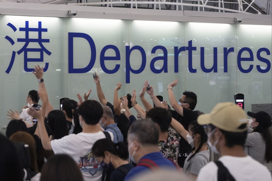 Hong Kong airport’s digital art is lost on passengers arriving for quarantine, and the departing