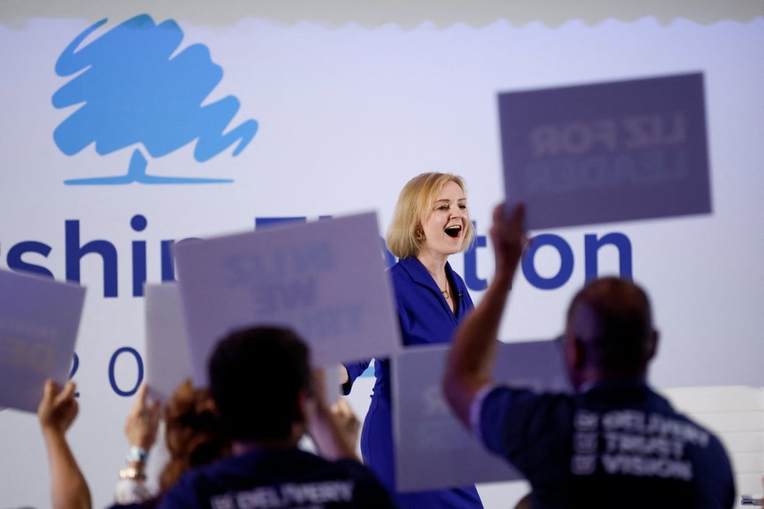Liz Truss speaks at a hustings event, part of the Conservative party leadership campaign, in Norwich, Britain, August 25, 2022. Analysts expect Truss may closely follow Washington’s China strategy Photo: Reuters