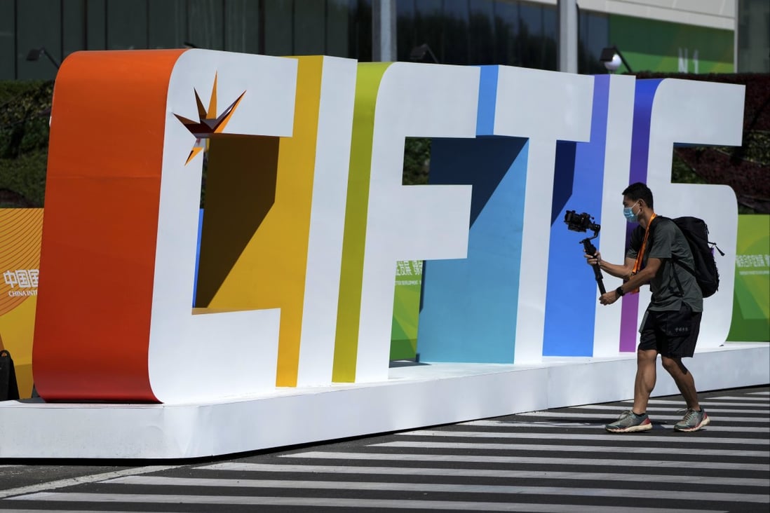 The government-sponsored China International Fair for Trade in Services cancelled the forum on cooperation between China and Ukraine on Monday. Photo: AP