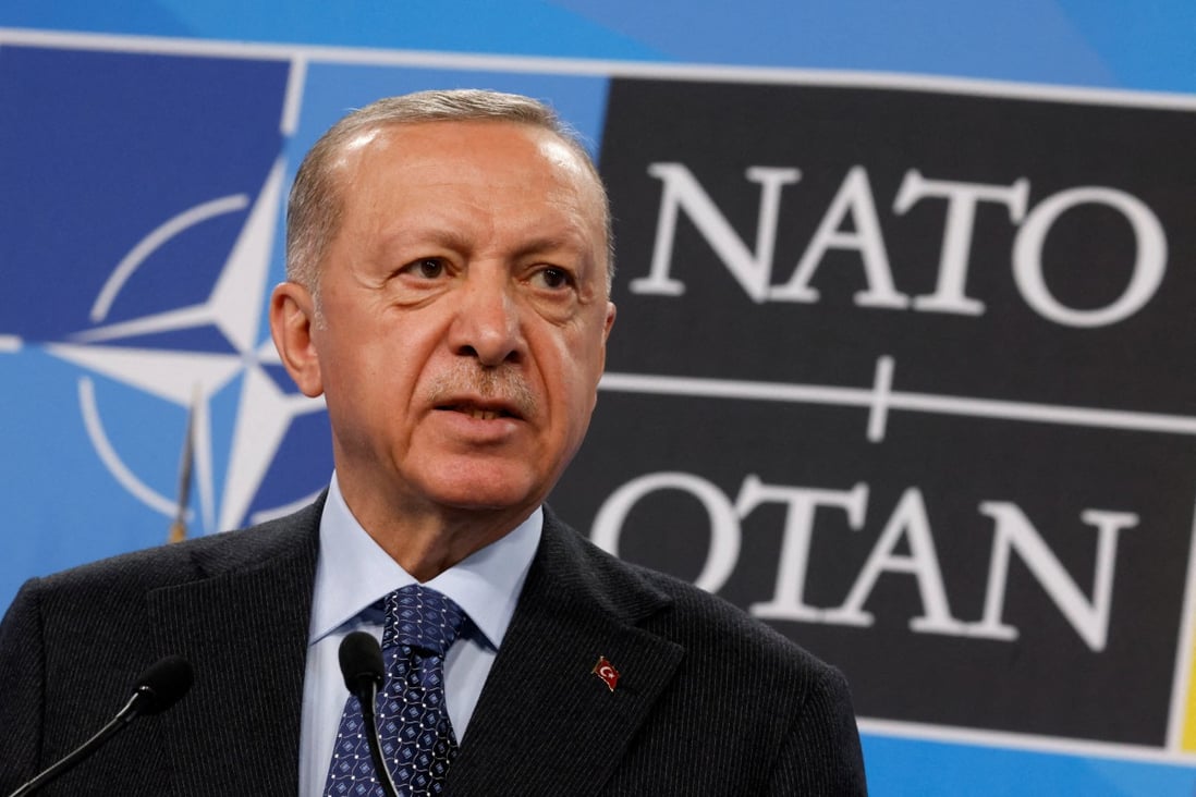 Türkiye’s President Recep Tayyip Erdogan at a Nato summit news conference in Madrid, Spain, on June 30. The country is a key example of how reforms have boosted the power of the executive to better protect national interests. Photo: Reuters