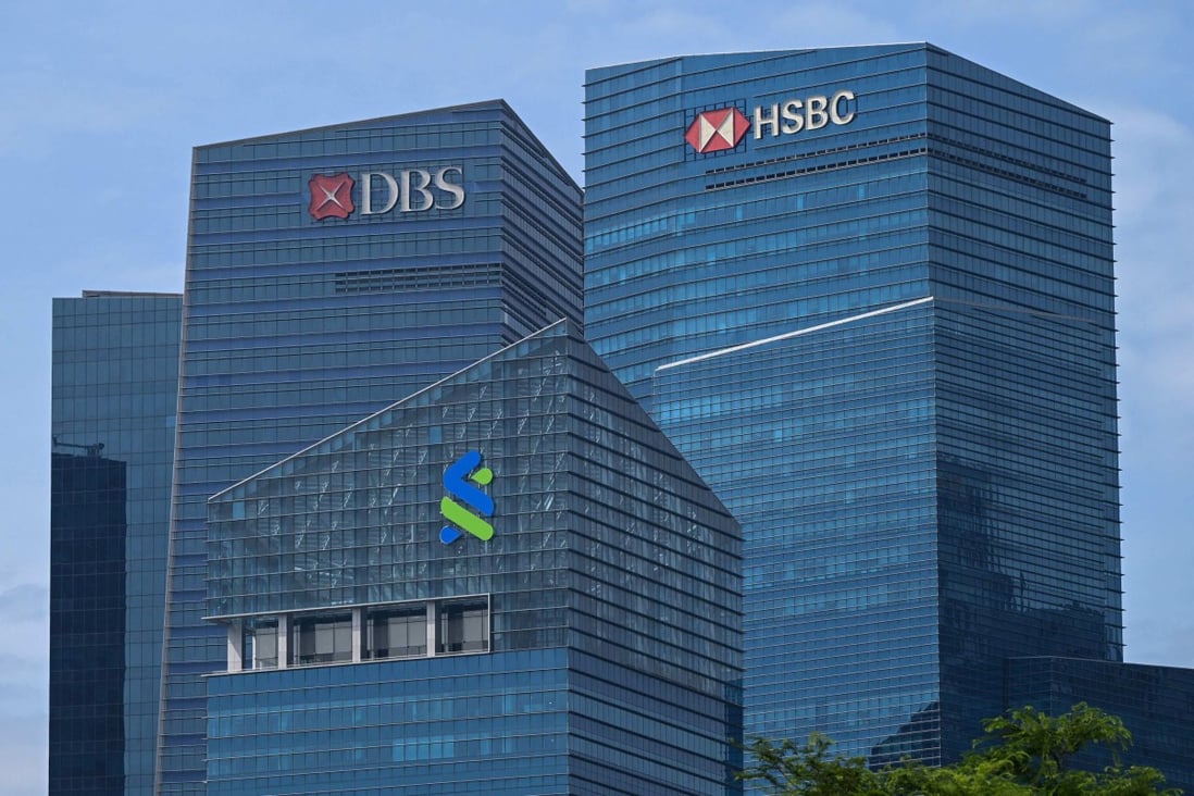 Skyscrapers with the offices of major banks are seen in Singapore’s Marina Bay Financial Centre. Many had hoped digital banks could help inject new life into an industry long dominated by big legacy players. Photo: AFP