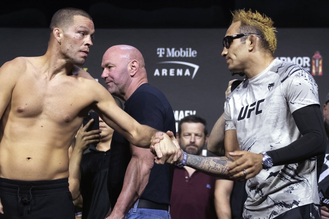 UFC 279: Nate Diaz to fight Tony Ferguson in new main event after chaotic  Khamzat Chimaev scale fail | South China Morning Post
