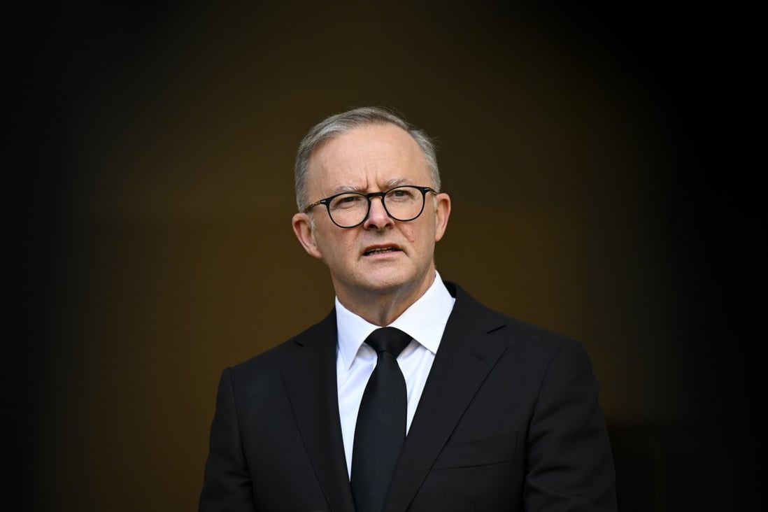 Australian Prime Minister Anthony Albanese at Parliament House in Canberra on Monday. Albanese defended the archaic protocol out of ‘respect for traditions’. Photo: EPA-EFE