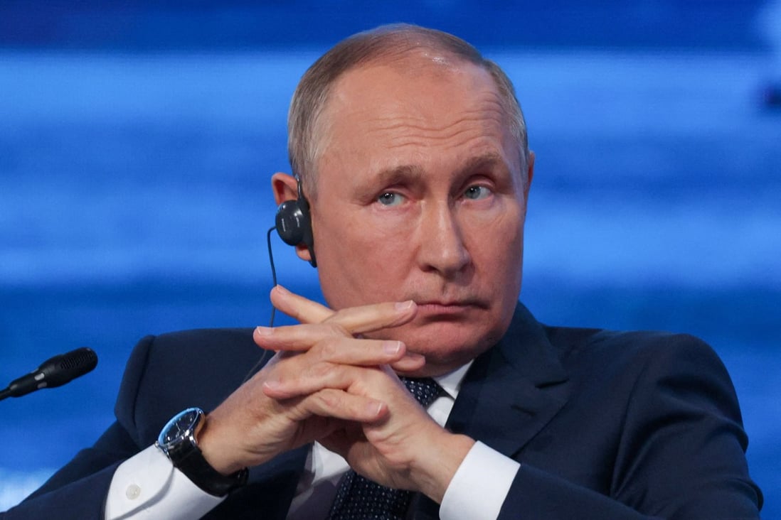 Russian President Vladimir Putin attends the plenary session of the 2022 Eastern Economic Forum in Vladivostok on September 7. Photo: TASS Host Photo Agency via Reuters