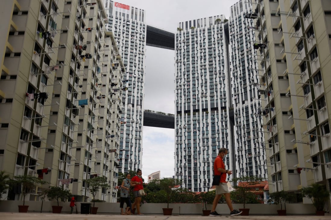 The Pinnacle@Duxton, a 50-storey residential development in Singapore ‘s city centre. Its seven connected towers are collectively the world’s tallest public residential buildings. Photo: Reuters