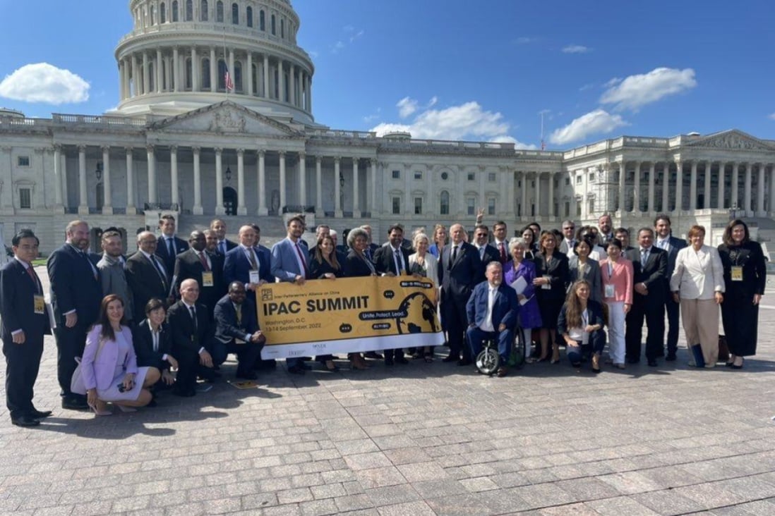 Lawmakers from around the world gather at the US Capitol on Washington for a summit of the Inter-Parliamentary Alliance on China on Tuesday. Image: IPAC