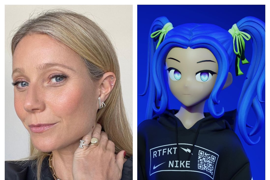 More and more celebrities – Gwyneth Paltrow for one – are choosing to use NFT avatars. Photos: @gwynethpaltrow/Instagram, RTFKT