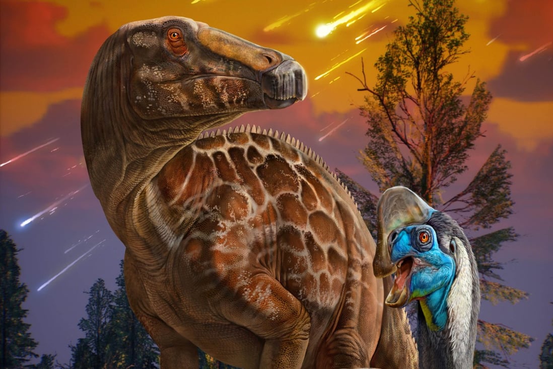 Dinosaurios bajo fuego. (Instituto de Paleontología de Vertebrados y Paleoantropología)