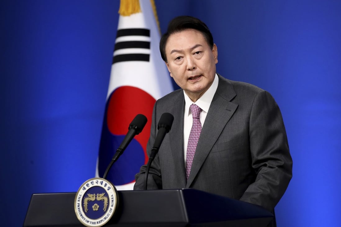South Korea’s conservative President Yoon Suk-yeol faces a diplomatic test with a debut address at the UN on Tuesday as the mounting Sino-US rivalry makes Seoul’s balancing act between the two superpowers increasingly difficult, analysts said. Photo: Pool via AP/ File