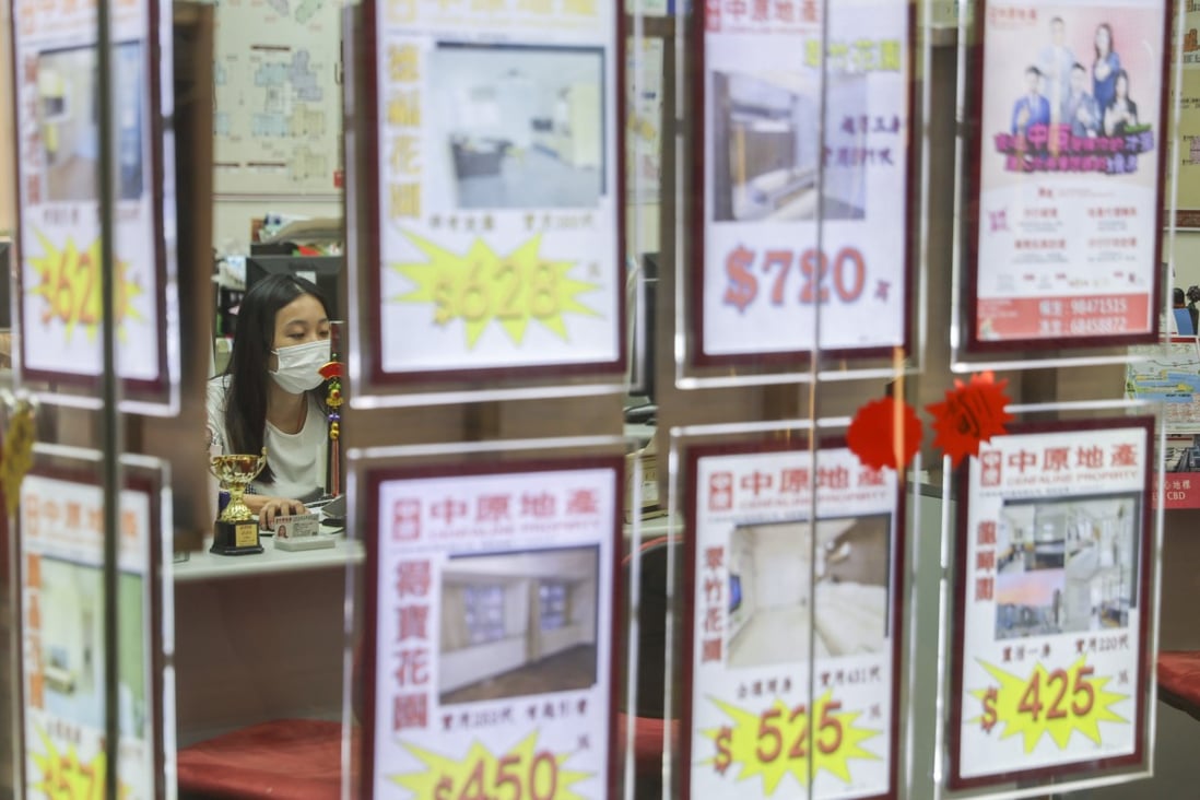 A real estate agency in Wong Tai Sin. The EAA has been enhancing its efforts towards the inspection of online advertisements. Photo: Edmond So