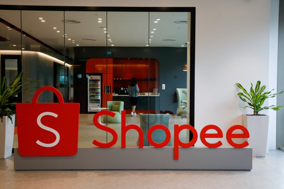 The logo of Shopee, the e-commerce arm of Southeast Asia’s Sea Limited, is seen at its office in Singapore. Photo: Reuters