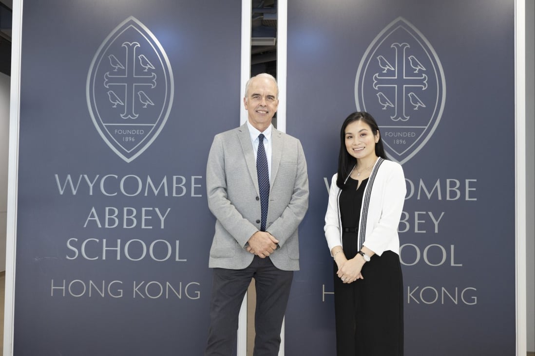 The HSBC International Education ecosystem, led by Michelle Chiu (right),  senior vice-president of HSBC Premier and International Education, is partnering with schools such as Wycombe Abbey School Hong Kong, headed by Howard Tuckett, to support parents who want to send their children to study overseas.
