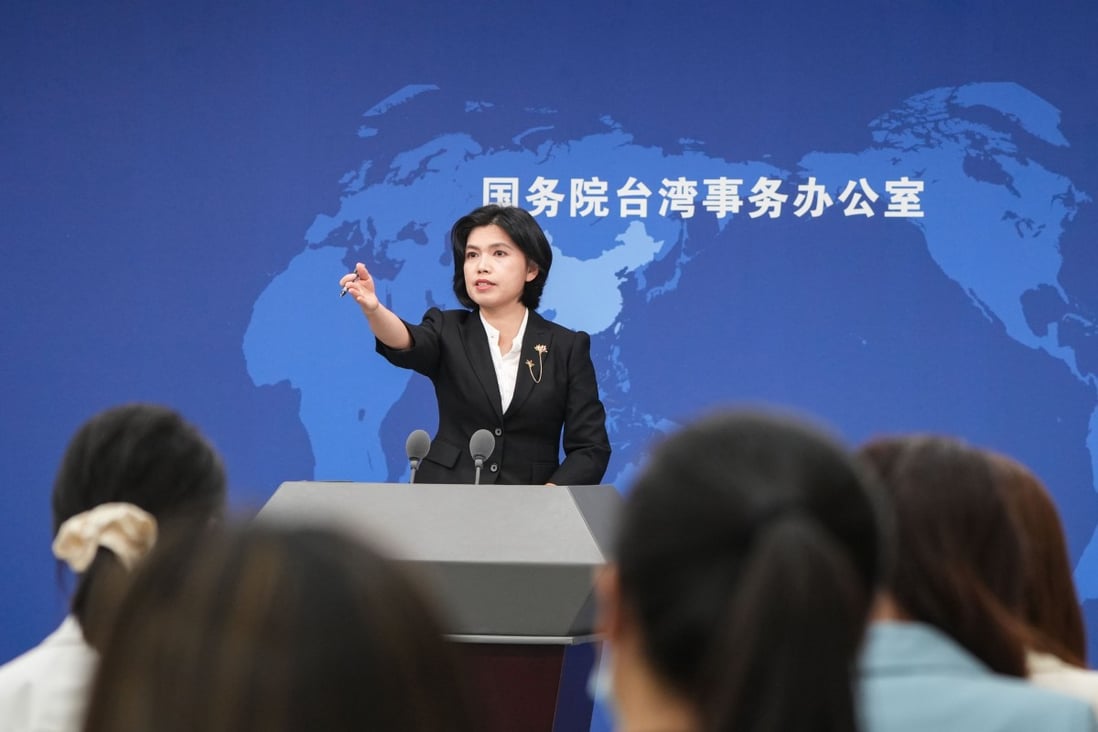 Taiwan Affairs Office spokeswoman Zhu Fenglian said new legal measures would be introduced “to oppose and contain separatist attempts”. Photo: Xinhua