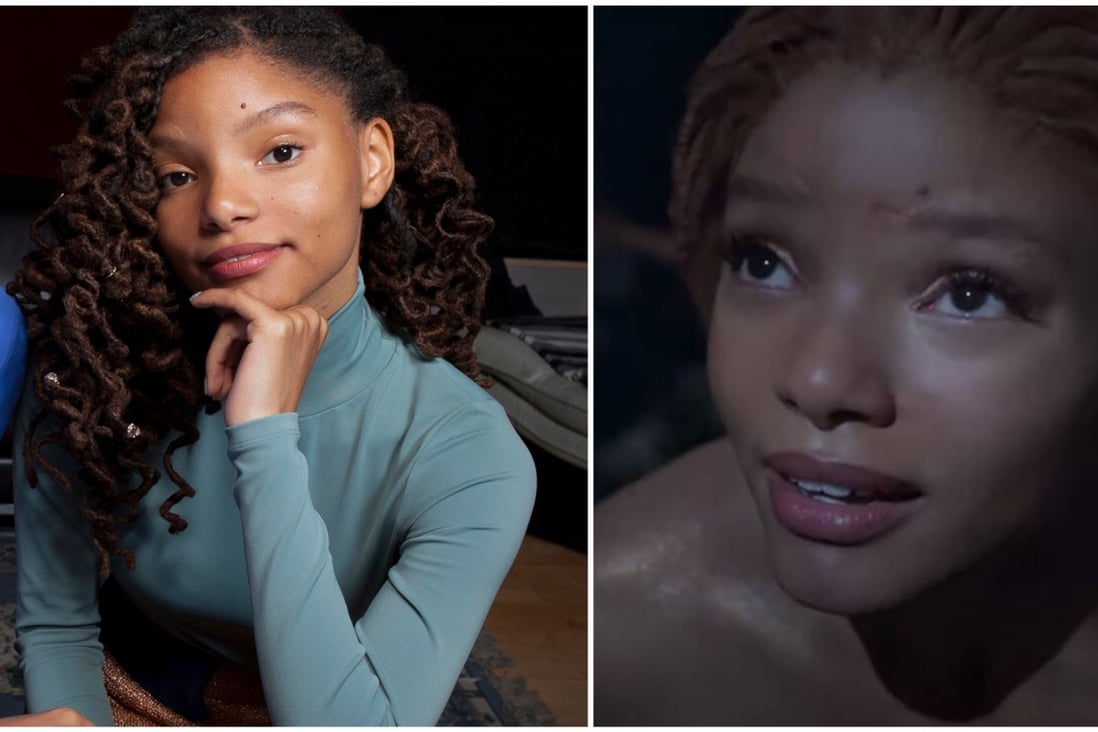Halle Bailey has faced backlash for her casting in Disney’s live action adaptation of The Little Mermaid. Photos: @Disney, @HalleBailey/Twitter