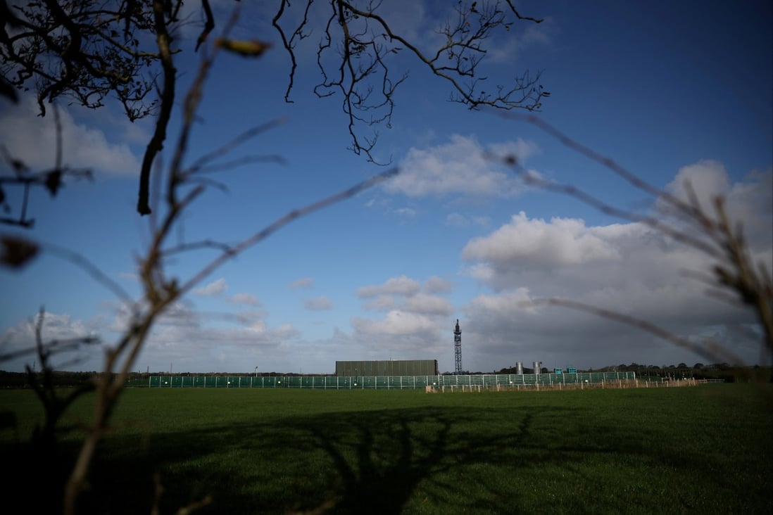 A fracking site in Blackpool, Britain. File photo: Reuters