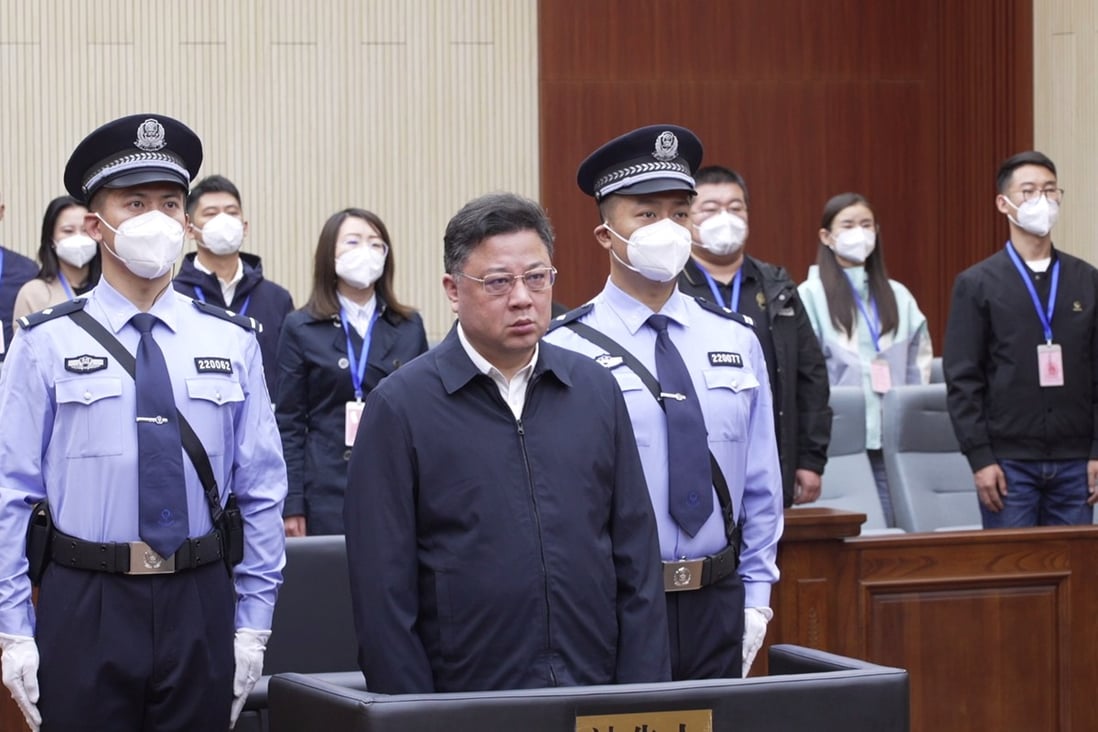 China’s former deputy security minister Sun Lijun was given a suspended death sentence that will be commuted after two years. Photo: Weibo