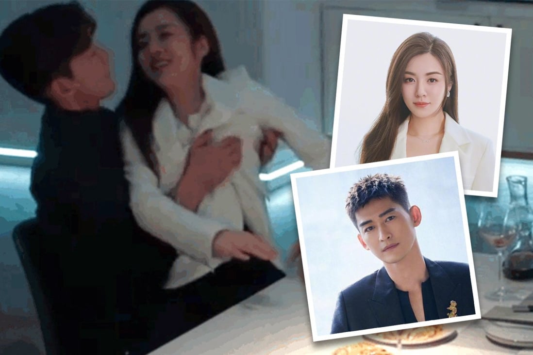A TV drama is pulled from major streaming sites in China after an offensive breast-groping scene involving actor Zhang Han and actress Wang Xiaochen causes a viewer backlash. Photo: SCMP composite