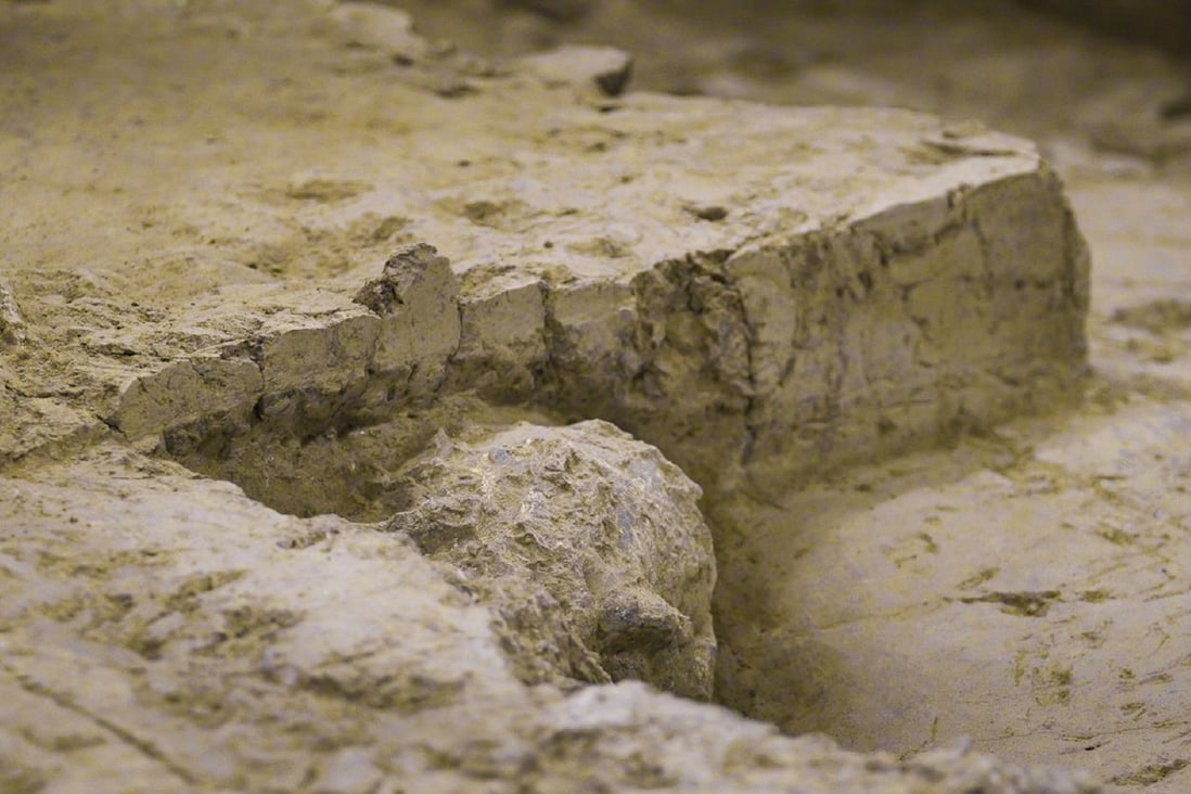 Archaeologists expect to finish excavating the ancient human skull in November, at the same site in Yun county, Hubei province in central China where the remains of two other million-year-old humans were found decades ago. Photo: CCTV