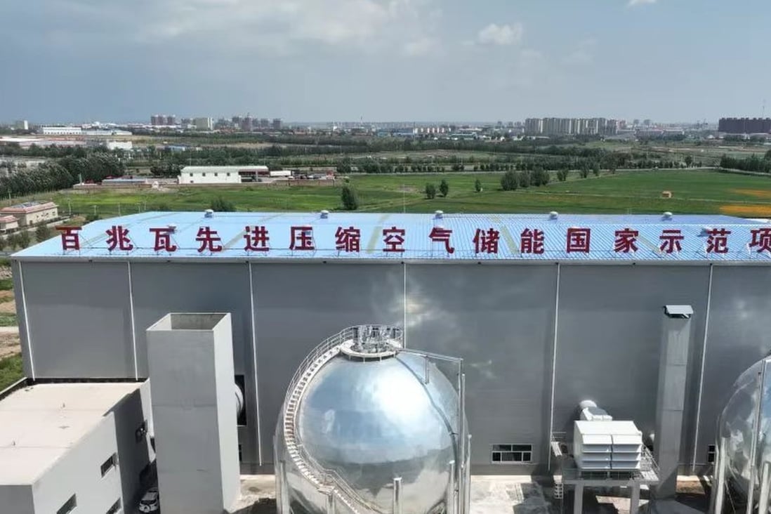 Chinese scientists have improved the storage efficiency of compressed air gathered from renewable energy sources. Photo: Handout