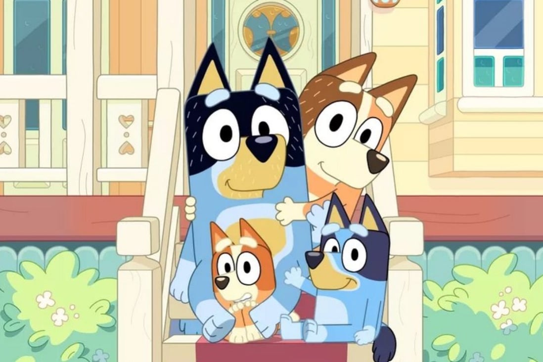 Bluey, an animated series about a playful family of Australian cattle dogs has become such a hit that Disney will release an episode that it had banned. Photo: Ludo Studio