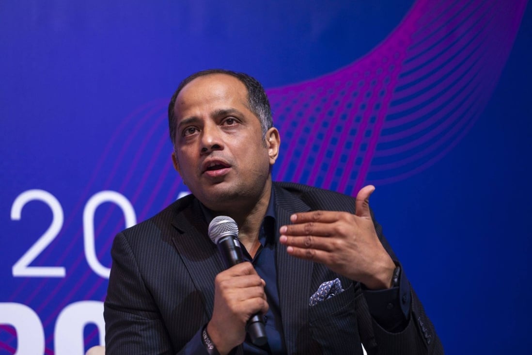 Sopnendu Mohanty, chief fintech officer of the Monetary Authority of Singapore (MAS), speaks at the Token2049 conference in the city state on September 29. Photo: Bloomberg