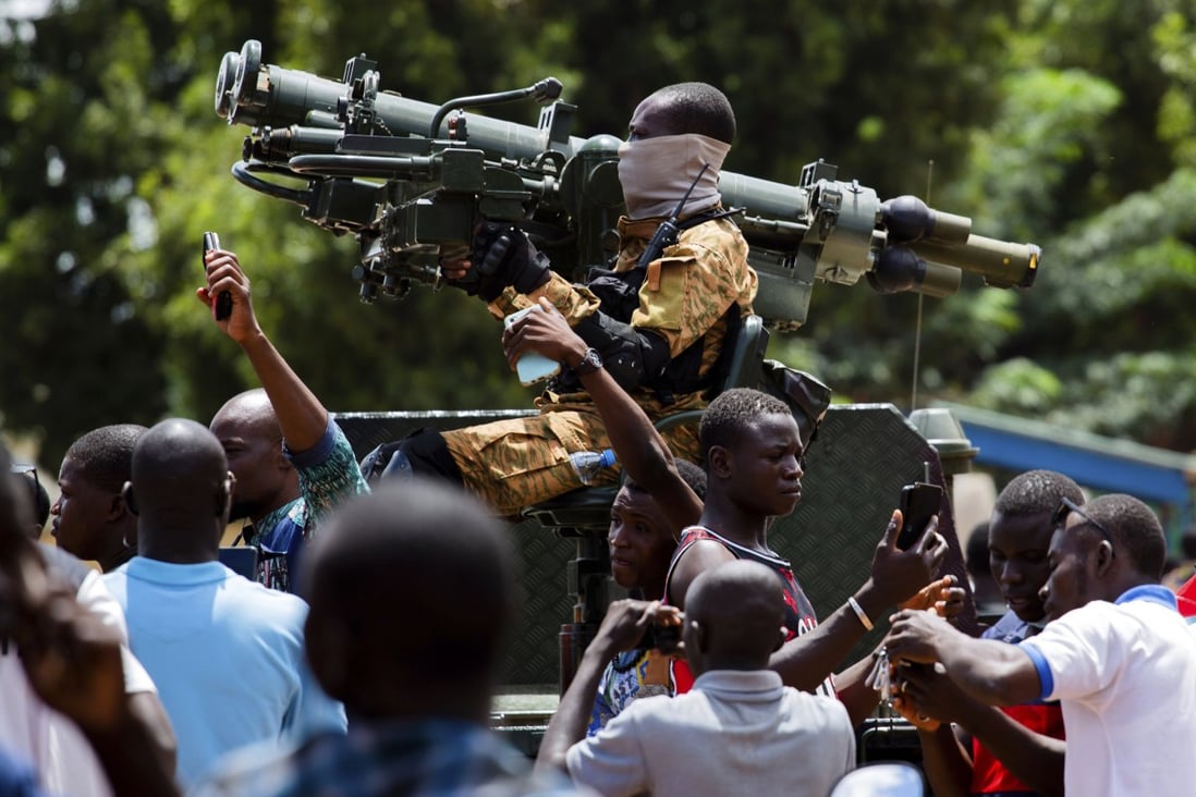 Soldiers loyal to Burkina Faso’s new self-proclaimed leader, Ibrahim Traore, on the streets of Ouagadougou, Burkina Faso. Photo: AP
