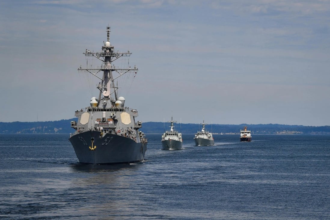 A senior Chinese military strategist says last year’s sailing of the USS John Paul Jones into waters claimed by India was an example of how the US is challenging Indian rights and interests. Photo: US Navy