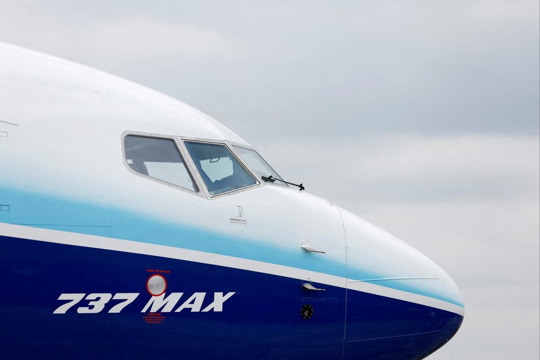 The Boeing 737 MAX aircraft is displayed at the Farnborough International Airshow in July. Photo: Reuters