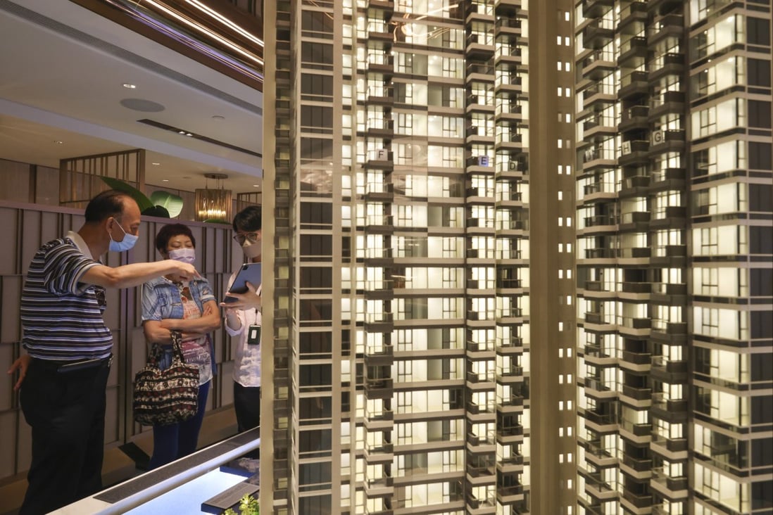 Potential buyers at a residential project launch in Hong Kong. Photo: Dickson Lee