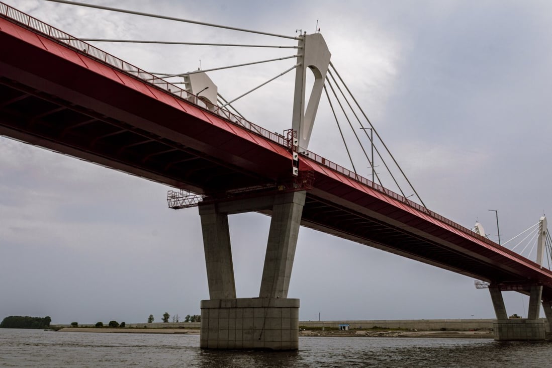 The Heihe-Blagoveshchensk bridge over the Amur River between Russia and China was opened in June. Photo: Tatiana Simes