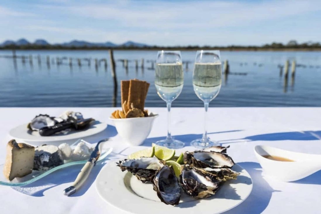 Oysters served at the Freycinet Marine Farm in Tasmania’s Freycinet National Park. Travel is all about experiencing a place’s culinary culture and ingredients.  Photo: Saffire Resort