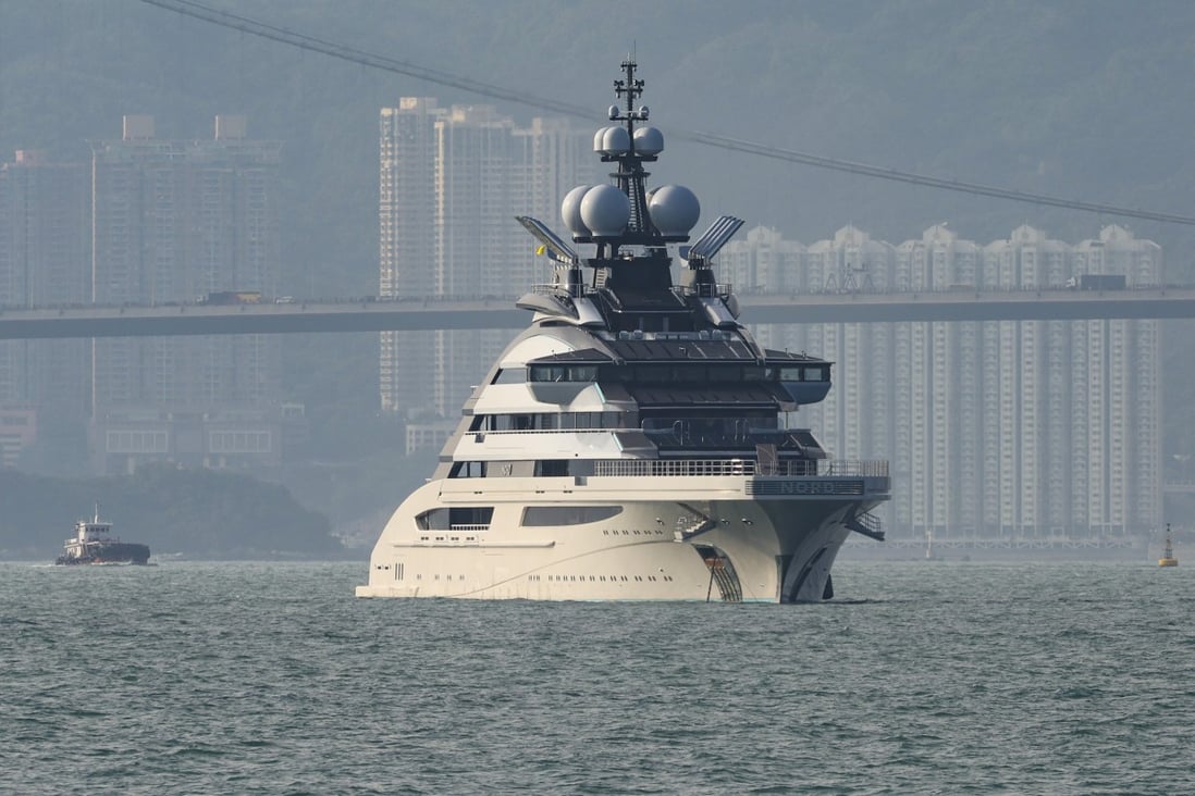 The superyacht Nord anchored off Hong Kong. Photo: Yik Yeung-man