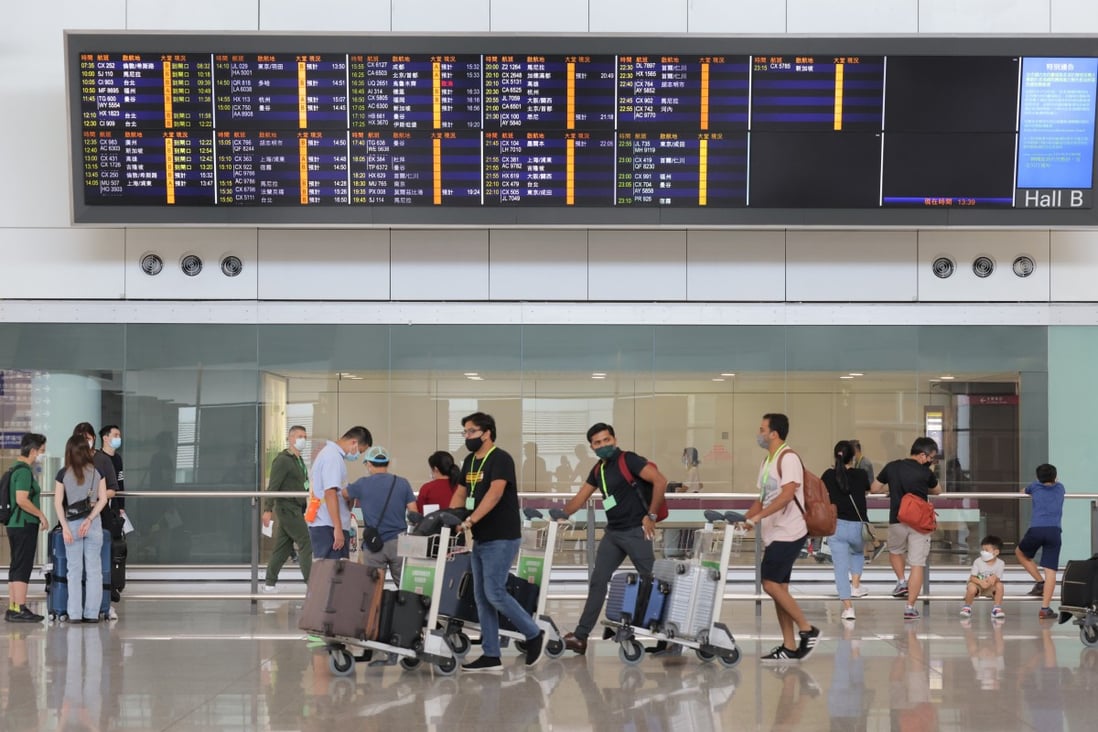 Hong Kong has to maintain its “0+3” arrangement for arrivals, the city’s leader says. Photo: Jelly Tse