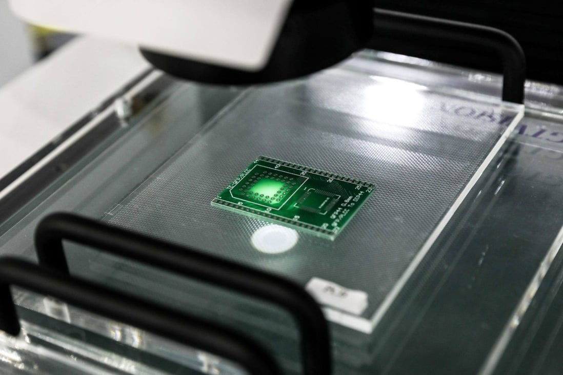 The US has imposed restrictions in a bid to slow China’s chip-making abilities. Photo: Bloomberg