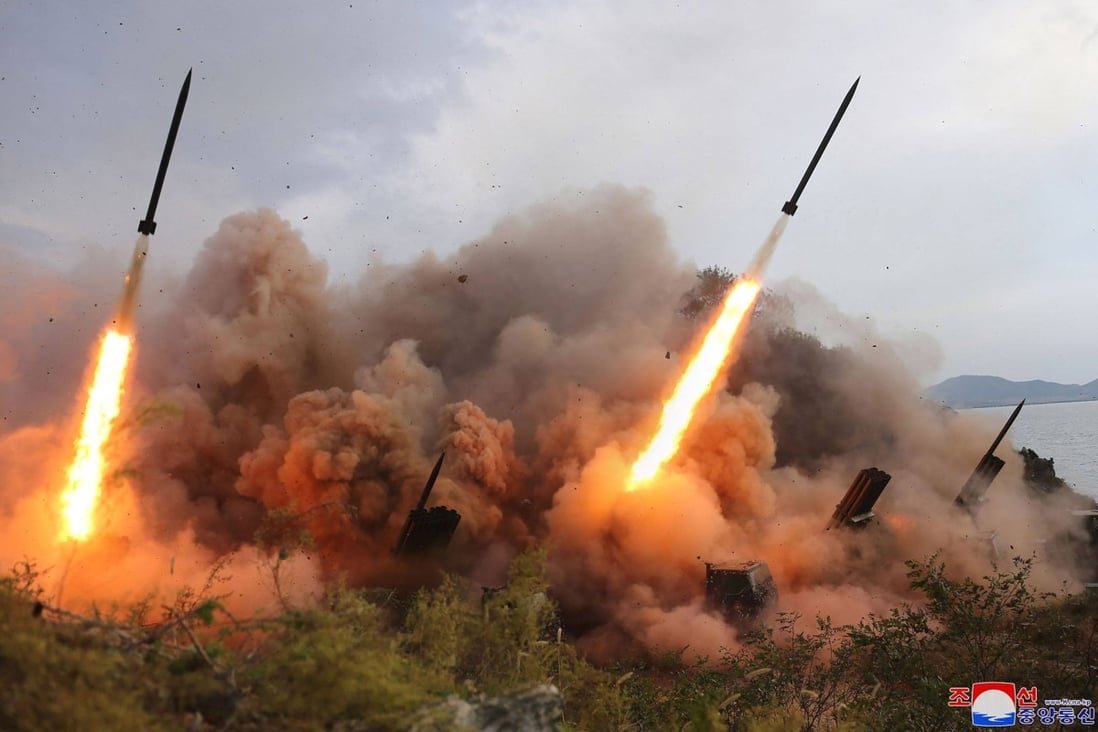 North Korea’s recent missile tests were a response to US-led joint military exercises in the region, state media said earlier this month. Photo: KCNA via KNS/AFP