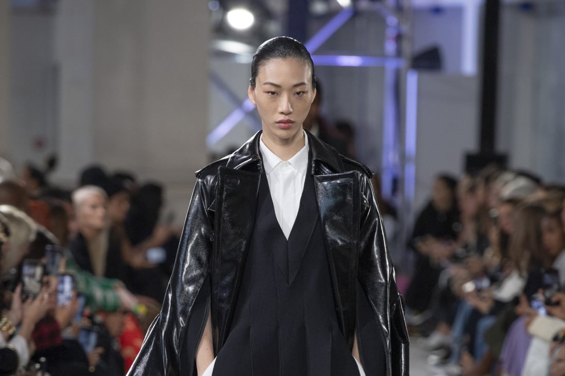 A look from Japanese fashion label Sacai’s spring/summer 2023 collection.