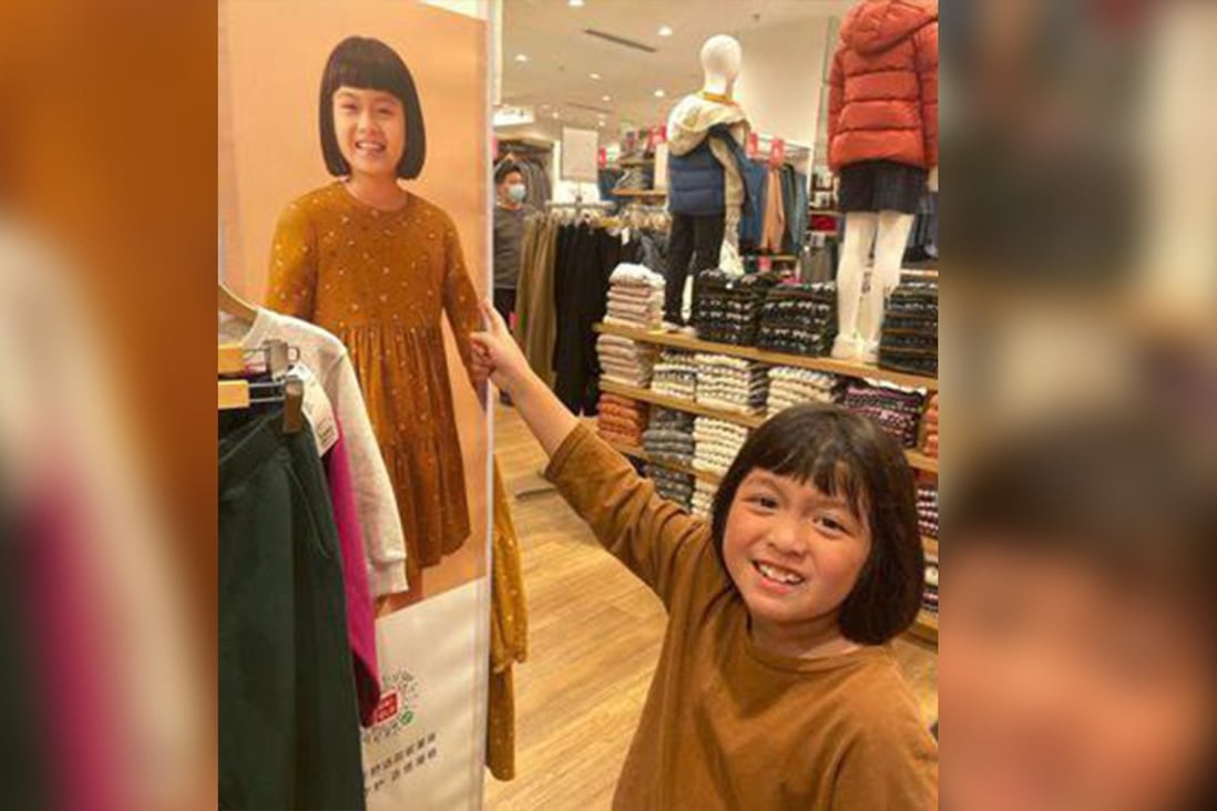 This seven-year-old girl was delighted when she stumbled upon a model that looks a lot like her. Photo: SCMP composite