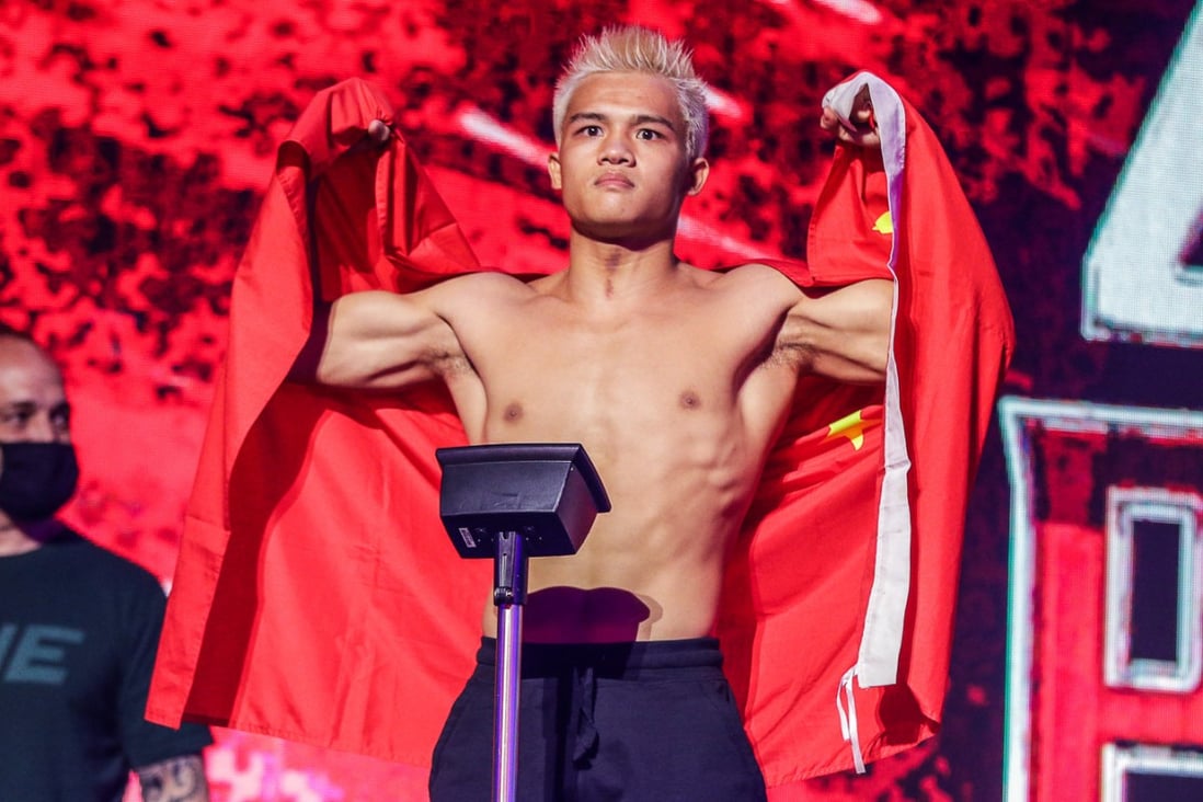 Zhang Peimian at the ONE 159 ceremonial weigh-ins. Photo: ONE Championship